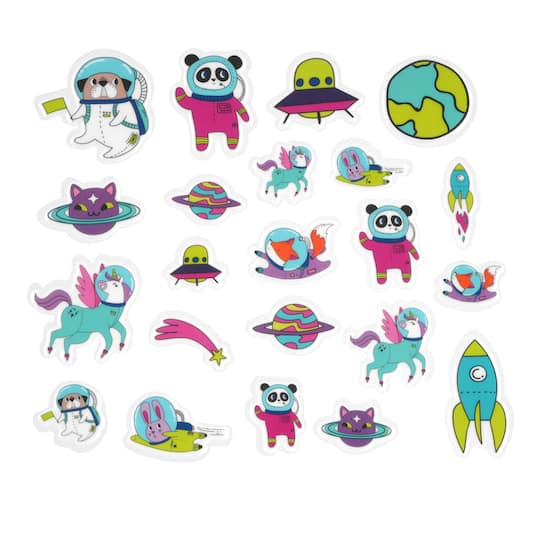 Space Puffy Stickers by Creatology&#x2122;